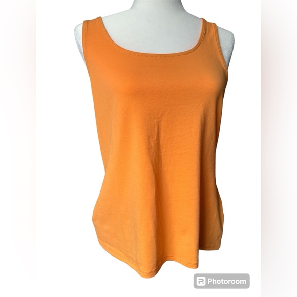 J. Jill Perfect Tank, Size Large, Orange Sherbet Color - Picture 1 of 3